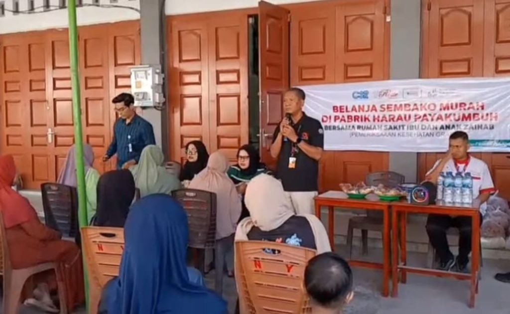 Babada Corporation Gelar Bazar Sembako Murah di Pabrik Rotte Harau Sarilamak