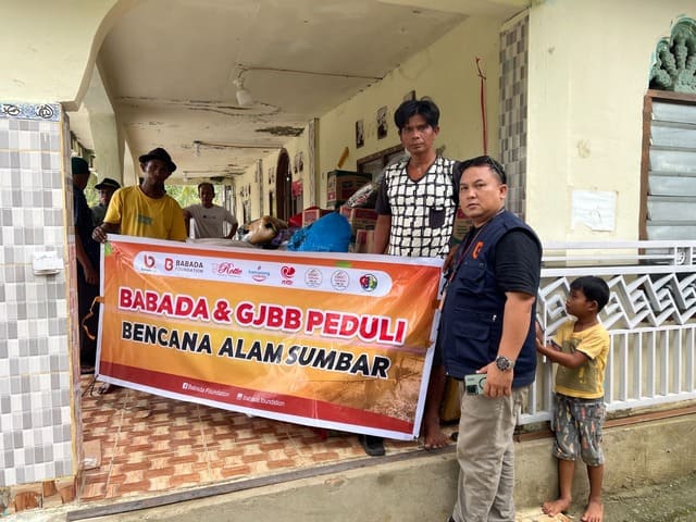Babada Foundation Salurkan Bantuan untuk Warga Terdampak Bencana di Sumatra Barat